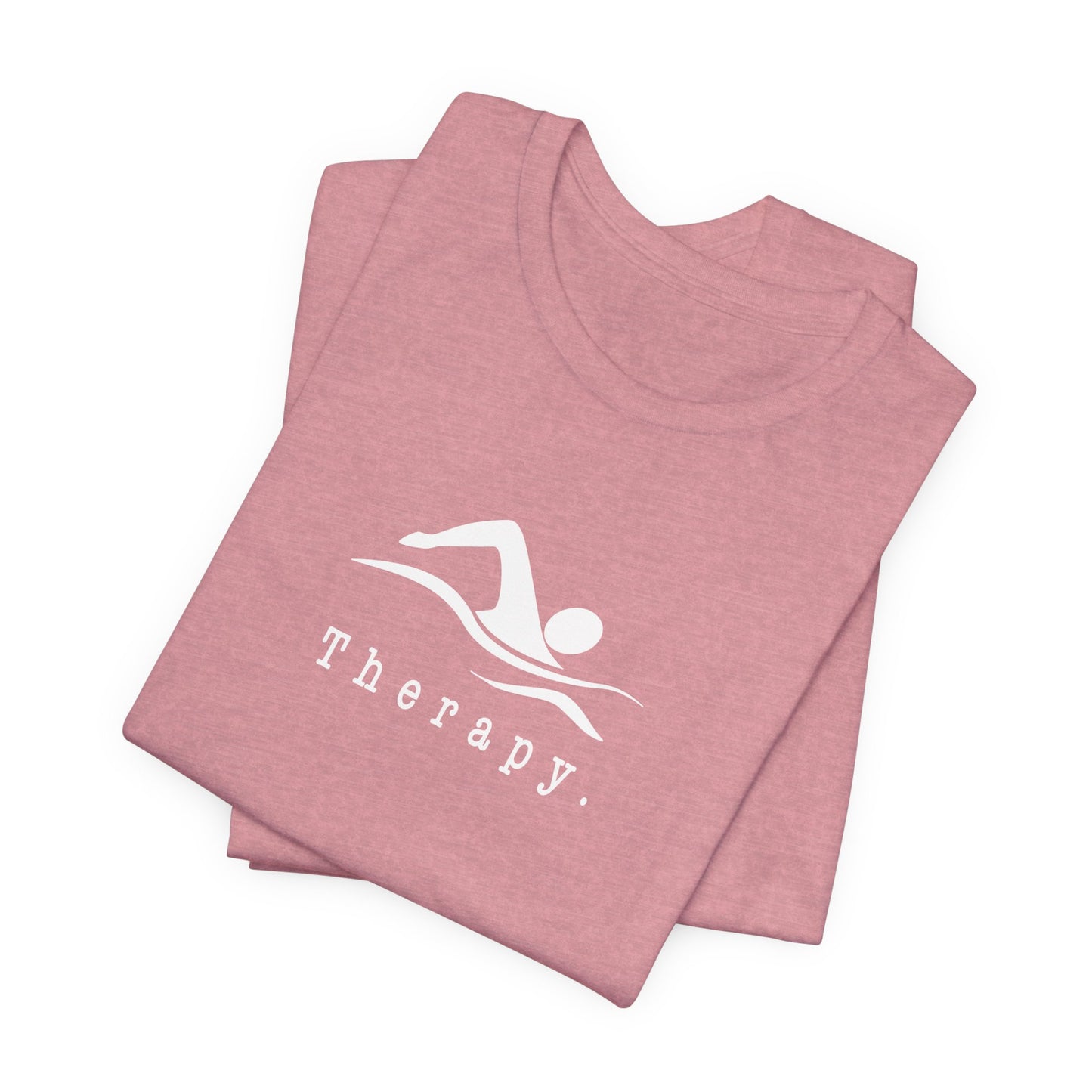 "Therapy" Swimming Shirt | Swim Therapy Design Shirt - Relaxing Swim Tee