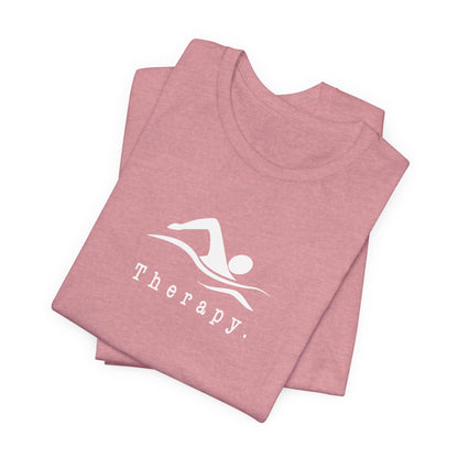 "Therapy" Swimming Shirt | Swim Therapy Design Shirt - Relaxing Swim Tee