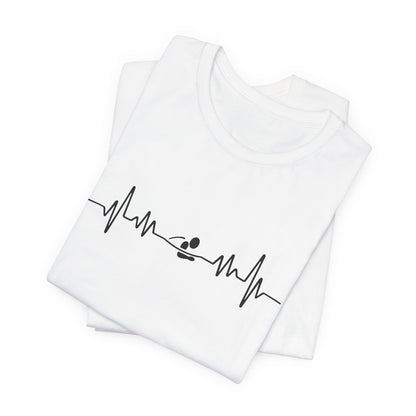 Swimming Breastroke EKG Heartbeat Pulse Line Design | Breast Stroke Shirt for Swimmers | Heartbeat Pulse Line T-Shirt