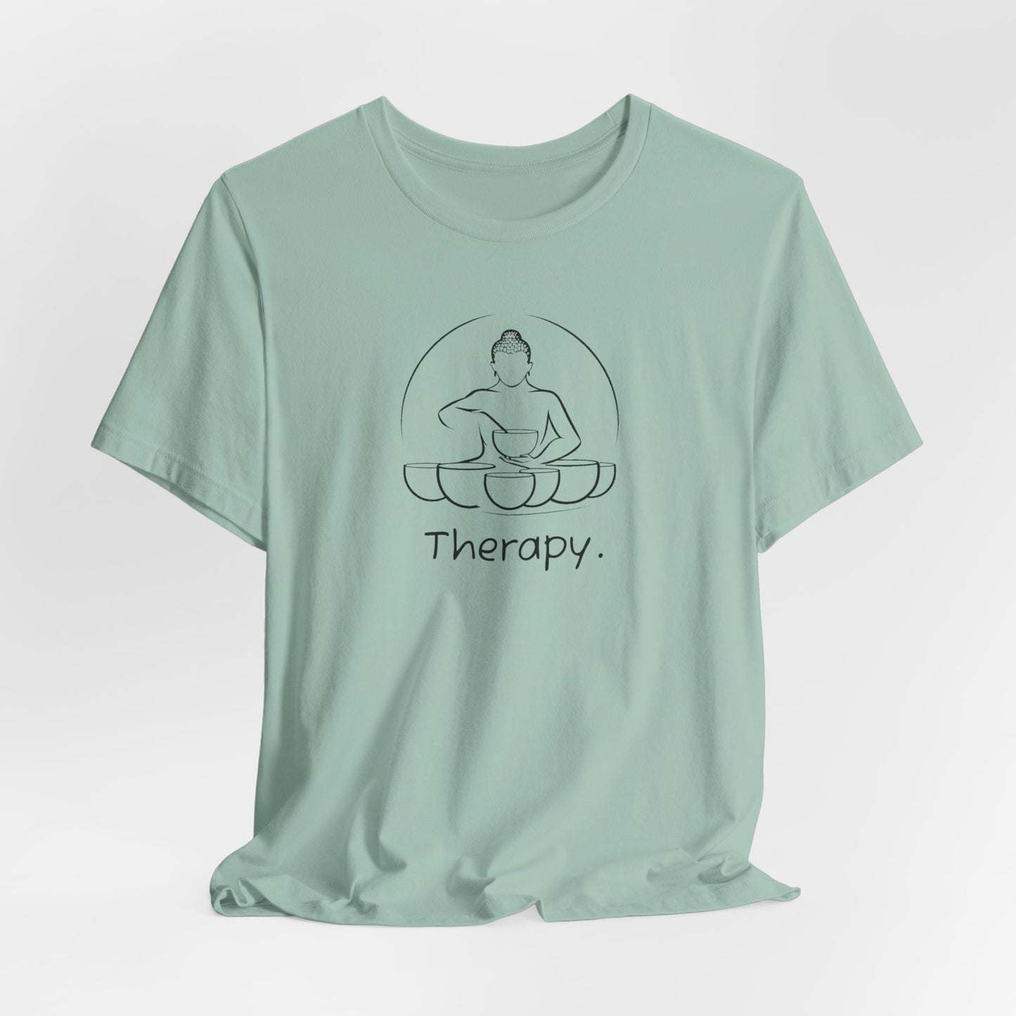 Therapy Tee: Sound Healing Therapy T-Shirt, Crystal Sound Bowls Shirt