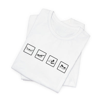 IM Swim Shirt | Individual Medley (IM) Swimmer T-Shirt - Minimalistic Icon Design