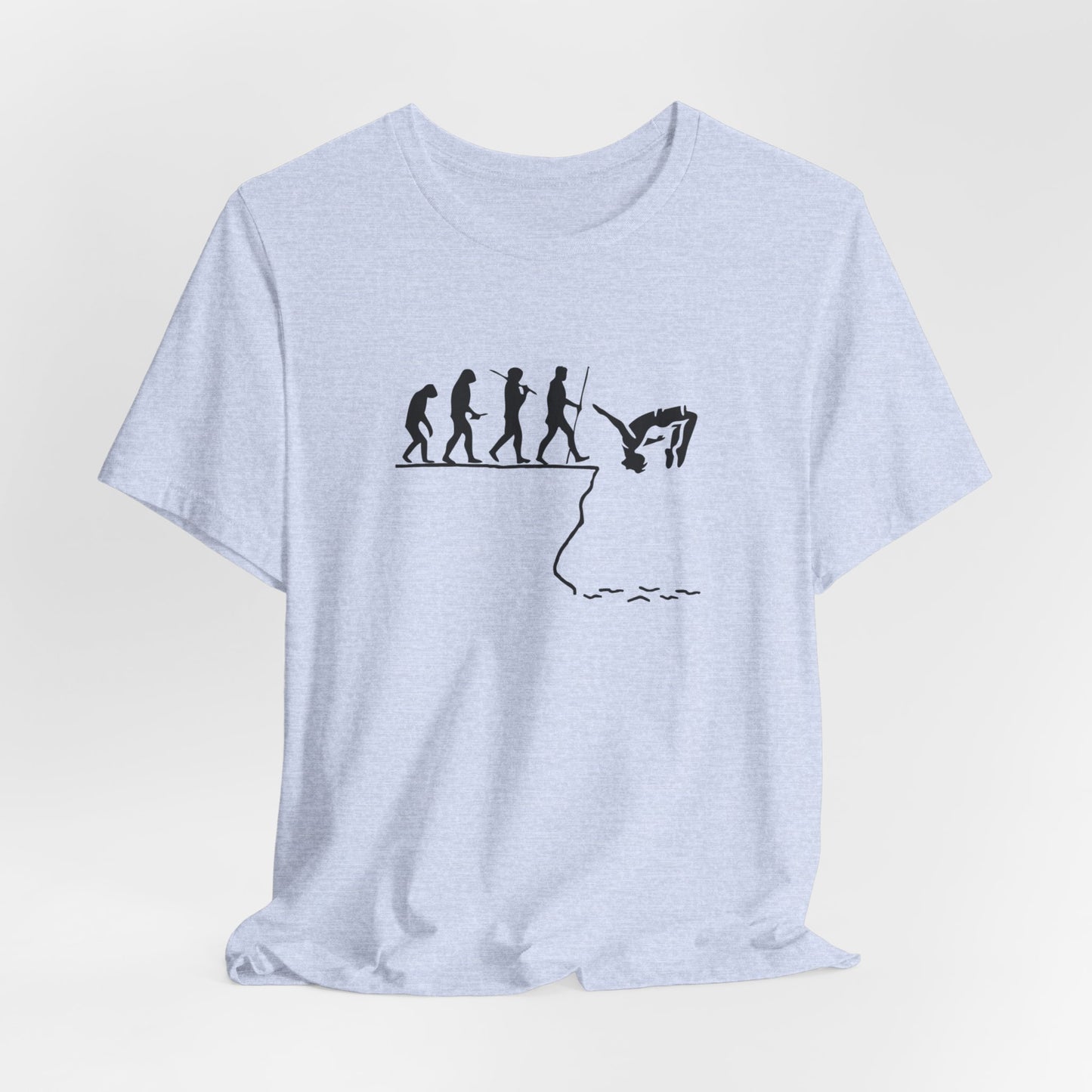 Evolution of Man ==>> Cliff Jump | Cliff Jumping T-Shirt for Thrill Seekers