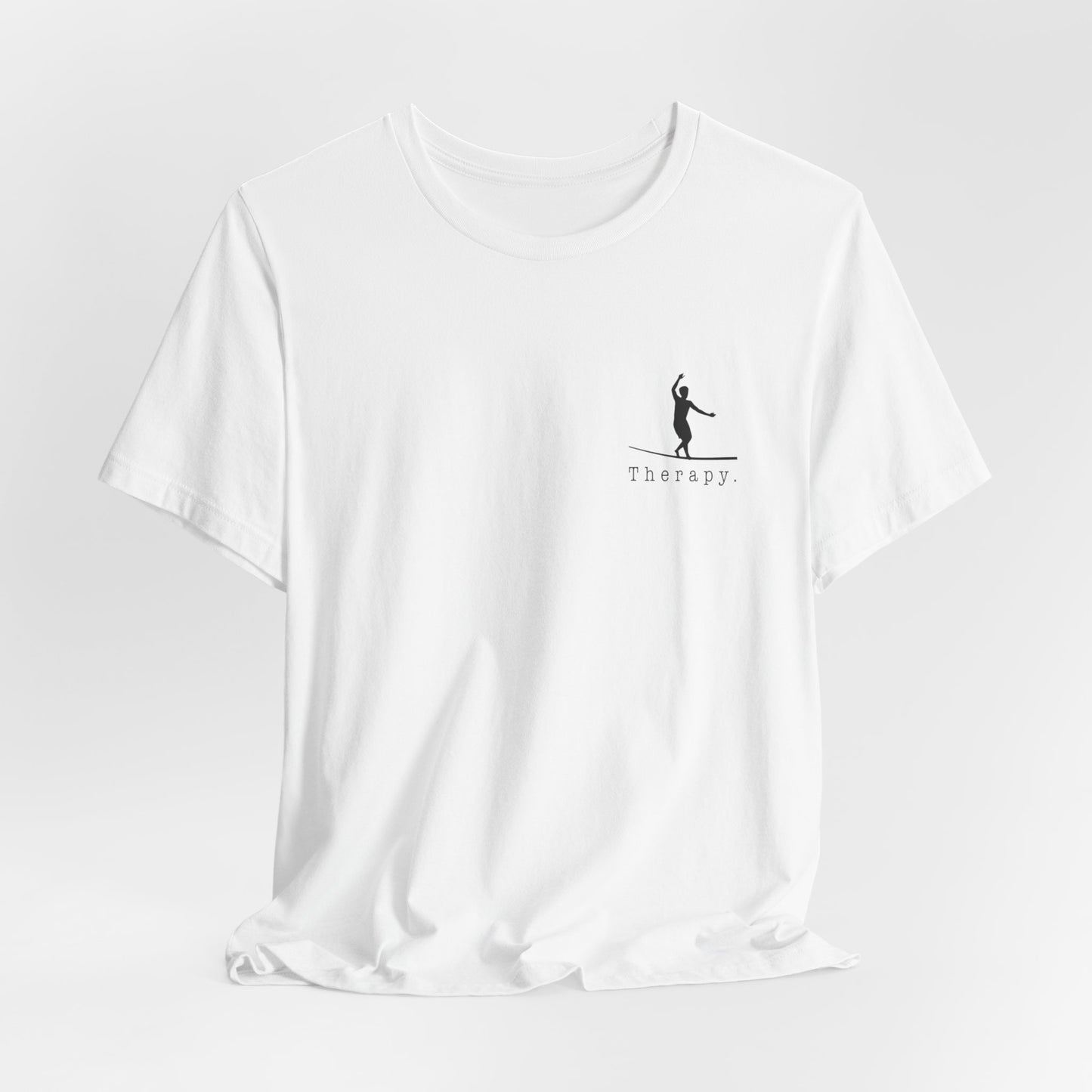 Therapy. - Slackline/Highline T-Shirt | Relax in this Slackline Therapy Design Shirt