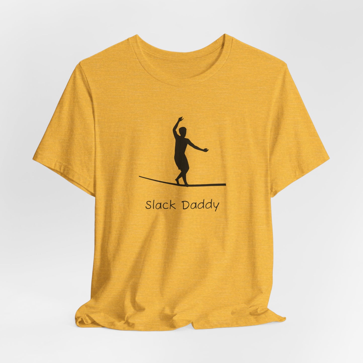 "Slack Daddy" Slackline/Highline T-Shirt | Cool Slackline Design Shirt for Dads Who Highline/Slackline