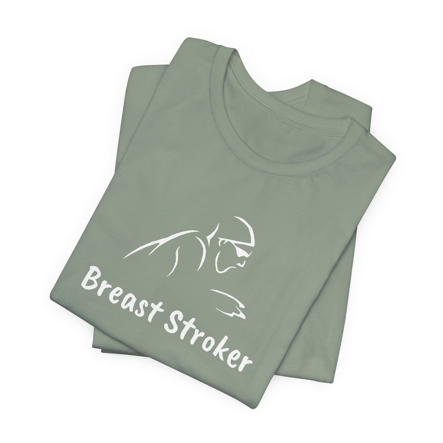 "Breast Stroker" - Breaststroke Swim Shirt | Funny, Minimalist Swimming T-Shirt