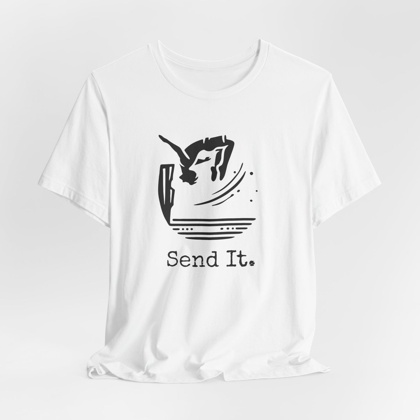 "Send It" Cliff Jumping T-shirt for Cliff Jumpers | Outdoorsy Adventure Lover Shirt