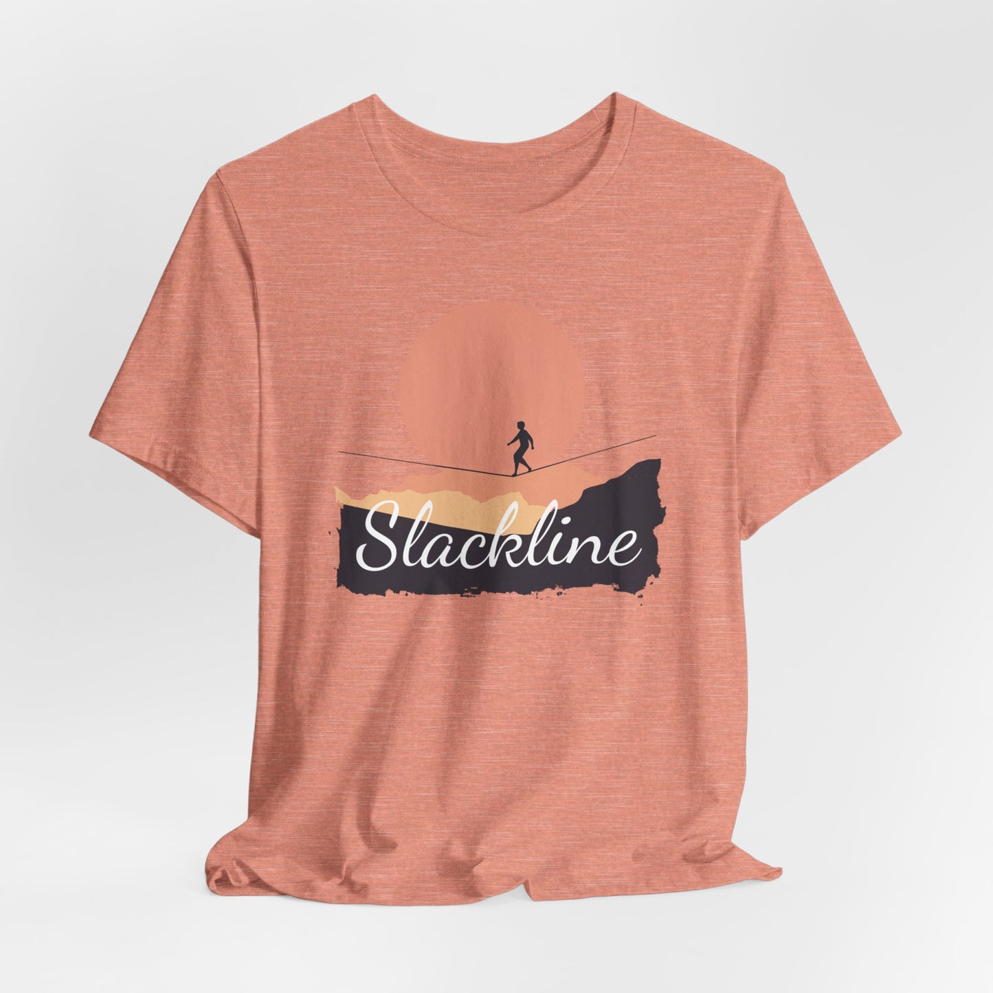 "Slackline" - Slackline/Highline T-Shirt | Simple, Modern Slackline Shirt