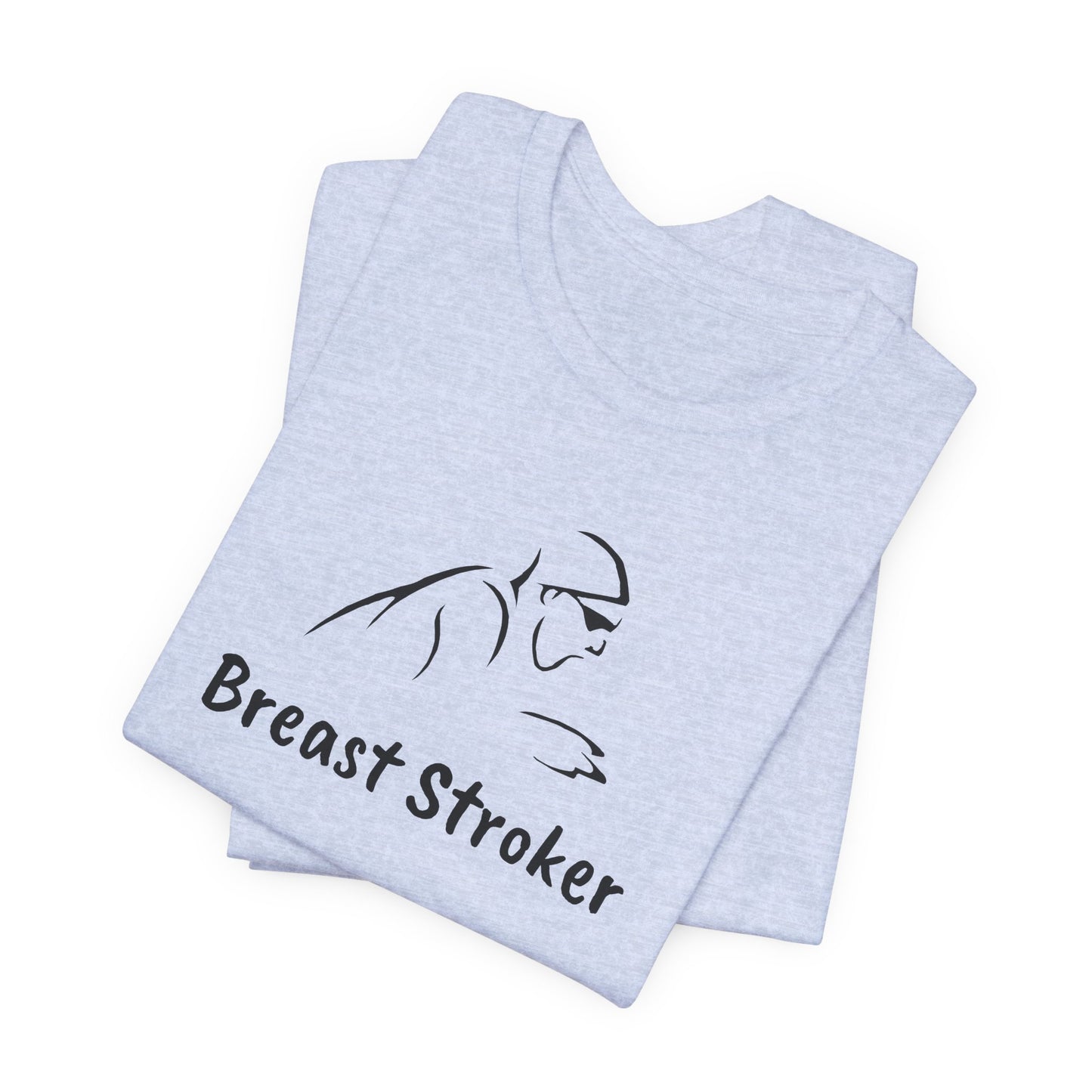 "Breast Stroker" - Breaststroke Swim Shirt | Funny, Minimalist Swimming T-Shirt