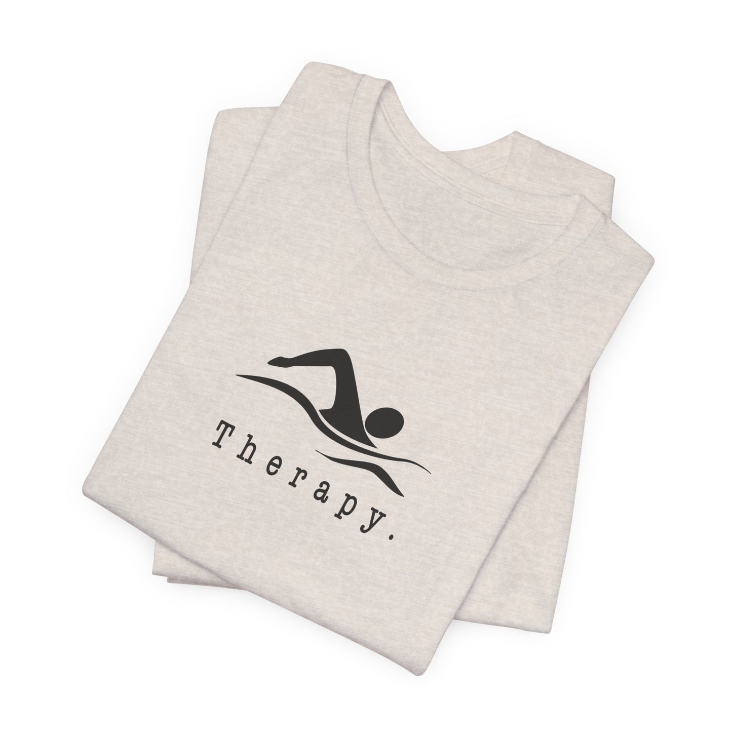 "Therapy" Swimming Shirt | Swim Therapy Design Shirt - Relaxing Swim Tee