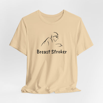 "Breast Stroker" - Breaststroke Swim Shirt | Funny, Minimalist Swimming T-Shirt