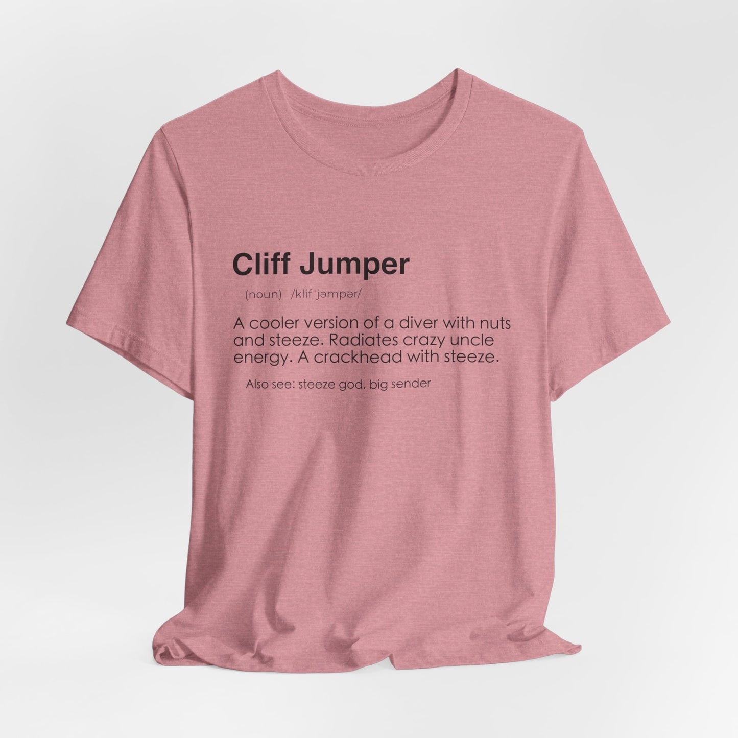 Cliff Jumper Definition Shirt - Funny Death Dive Cliff Jumping T-shirt