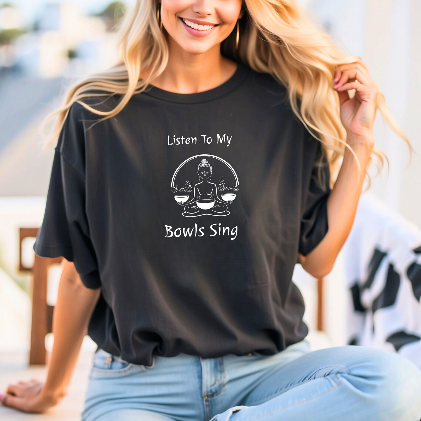 "Listen To My Bowls Sing" - Sound Healing Therapy Shirt | Funny Sound Bowls T-Shirt