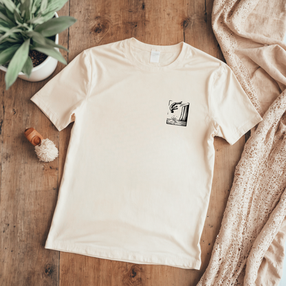 Cliff Jumping T-shirt for Cliff Jumpers - Minimalist Pocket Tee Design