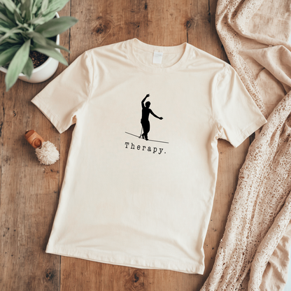 Therapy. - Slackline/Highline T-Shirt | Slackline Therapy Design Shirt