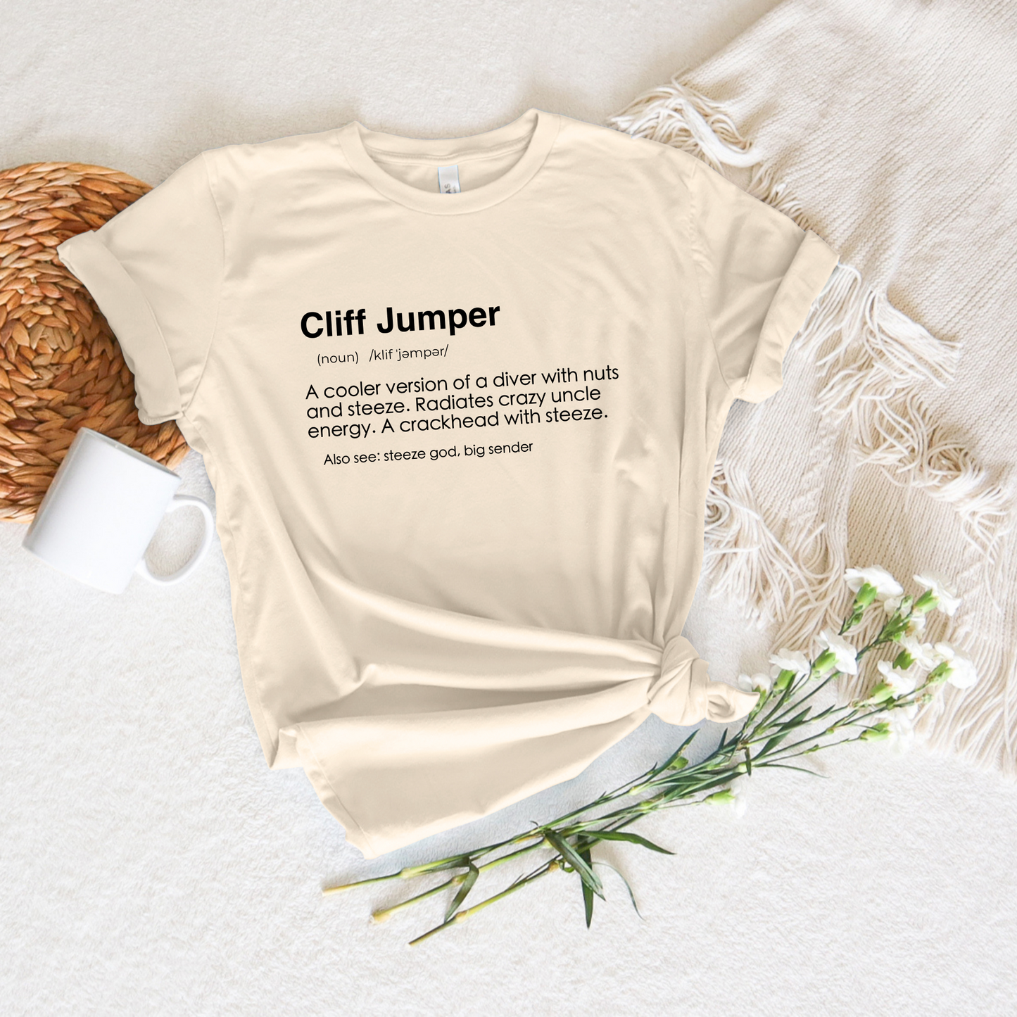 Cliff Jumper Definition Shirt - Funny Death Dive Cliff Jumping T-shirt