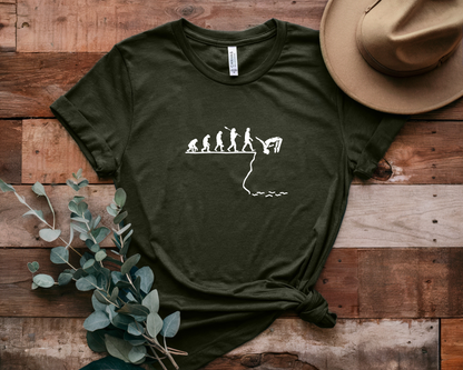 Evolution of Man ==>> Cliff Jump | Cliff Jumping T-Shirt for Thrill Seekers