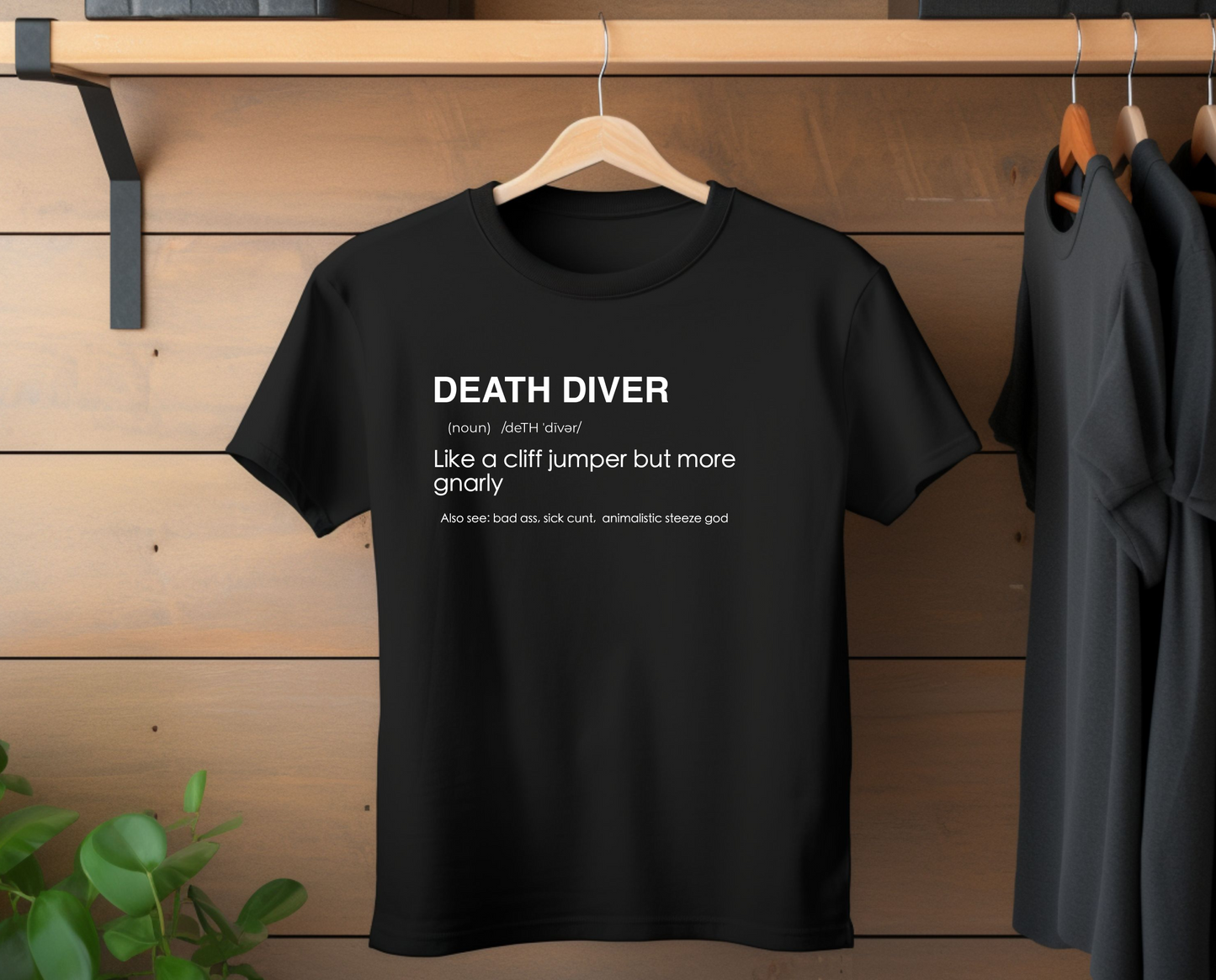 Death Diver Definition Shirt - Funny Death Dive Cliff Jumping T-shirt