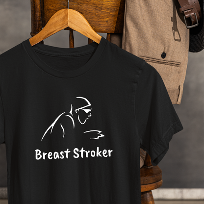 "Breast Stroker" - Breaststroke Swim Shirt | Funny, Minimalist Swimming T-Shirt