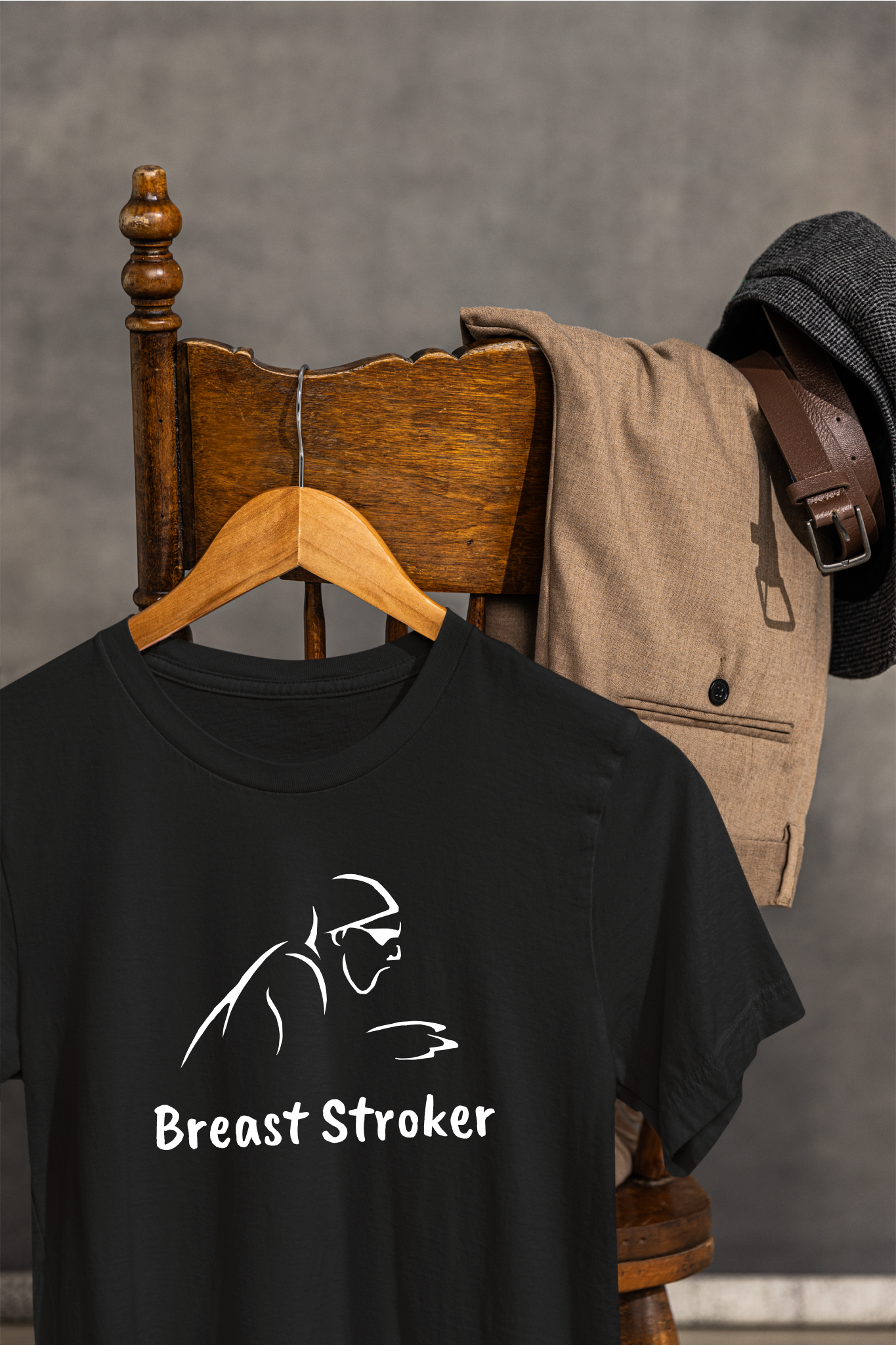 "Breast Stroker" - Breaststroke Swim Shirt | Funny, Minimalist Swimming T-Shirt