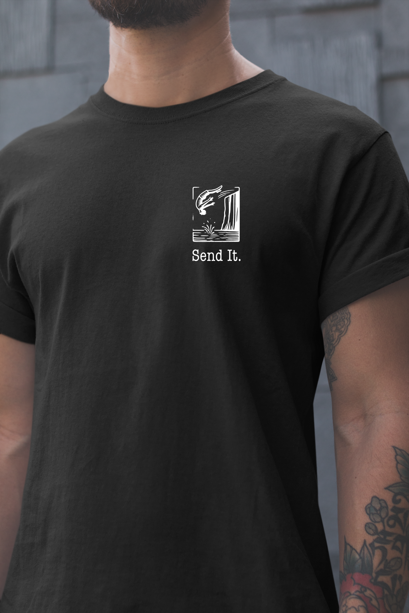 "Send It" - Cliff Jumping T-shirt for Cliff Jumpers and Adventure Lovers