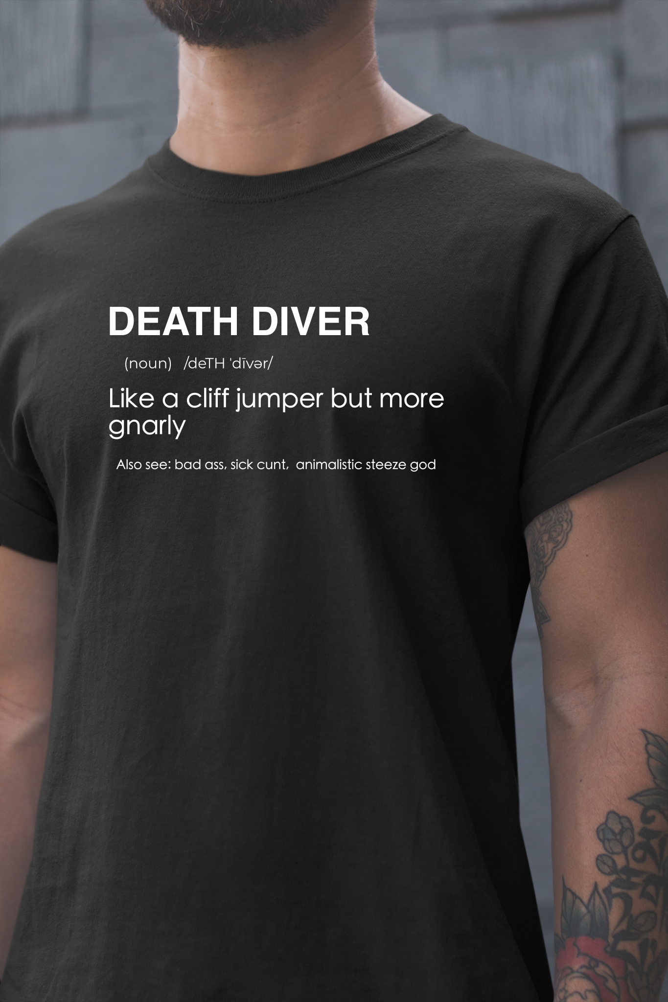 Death Diver Definition Shirt - Funny Death Dive Cliff Jumping T-shirt