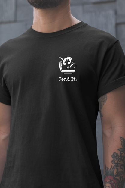 "Send It" - Cliff Jumping T-shirt for Cliff Jumpers and Adventure Lovers and Thrill Seekers