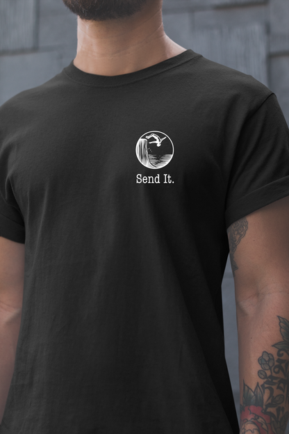 "Send It" - Cliff Jumping T-shirt for Cliff Jumpers and Adventure Lovers