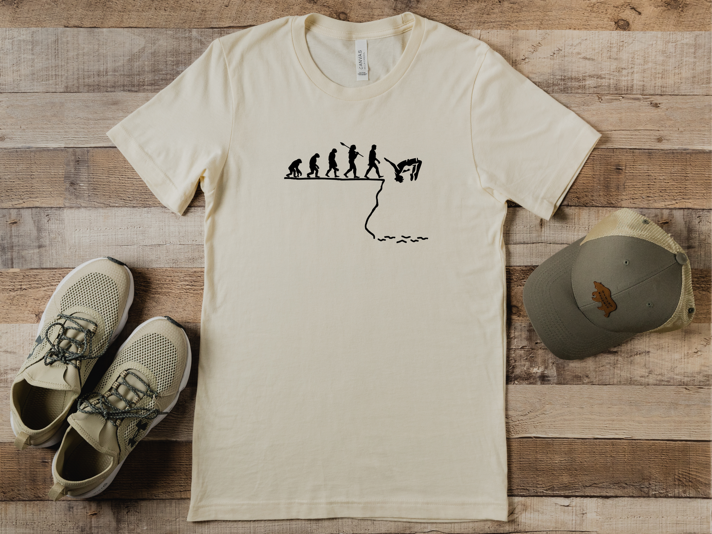 Evolution of Man ==>> Cliff Jump | Cliff Jumping T-Shirt for Thrill Seekers