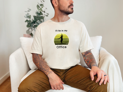 "I'll Be In My Office" Slackline T-Shirt | Vintage Inspired, Retro Sunset Slackline/Highline Shirt