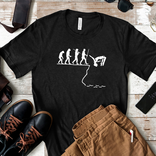 Evolution of Man ==>> Cliff Jump | Cliff Jumping T-Shirt for Thrill Seekers