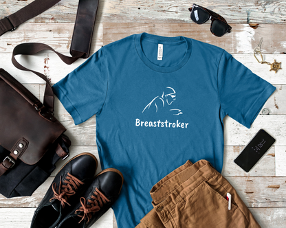 "Breast Stroker" - Breaststroke Swim Shirt | Funny, Minimalist Swimming T-Shirt