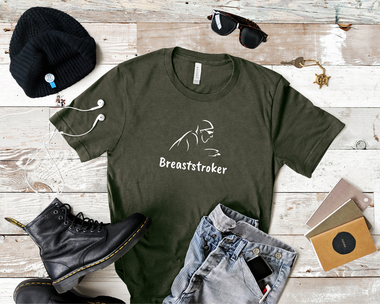 "Breast Stroker" - Breaststroke Swim Shirt | Funny, Minimalist Swimming T-Shirt