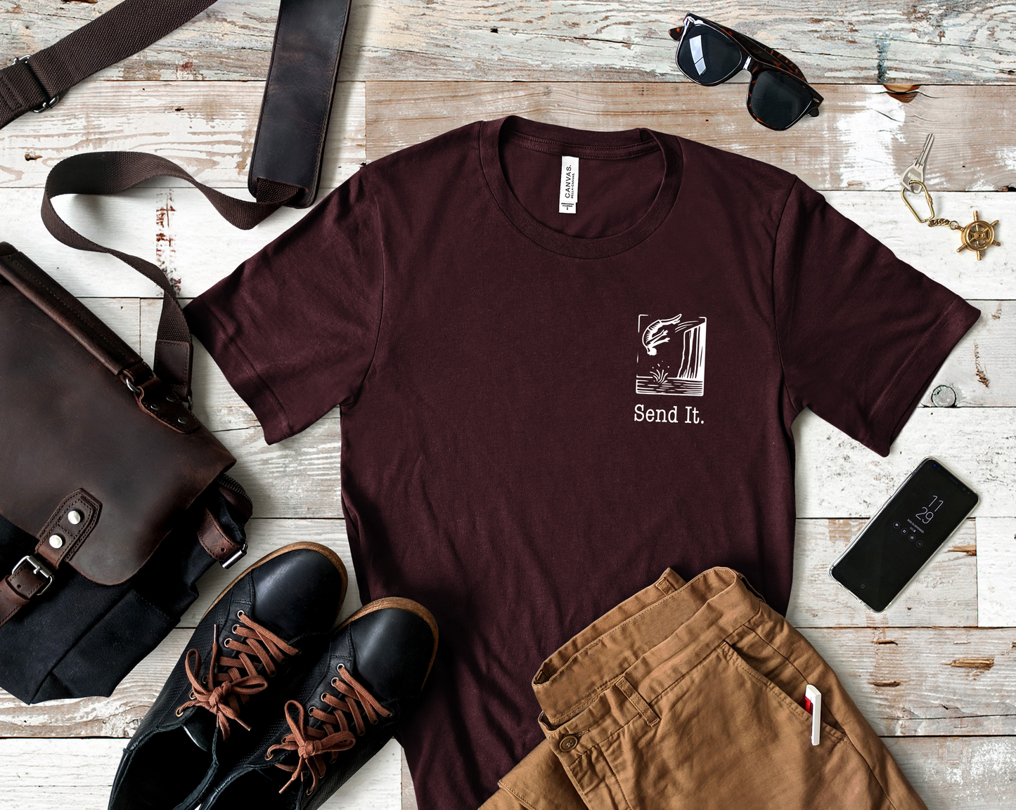 "Send It" - Cliff Jumping T-shirt for Cliff Jumpers and Adventure Lovers