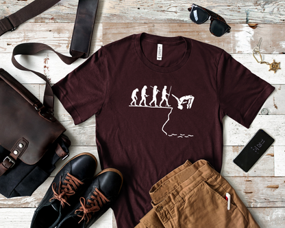 Evolution of Man ==>> Cliff Jump | Cliff Jumping T-Shirt for Thrill Seekers