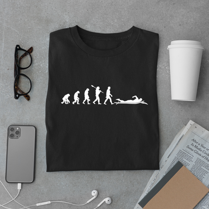 Evolution of Man ==>> Swimmer | Swimming T-Shirt | Swim Evolution Shirt