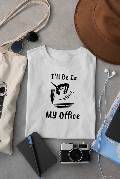 "Ill Be In My Office" Cliff Jumping T-Shirt | Funny Shirt for Outdoor Enthusiast and Adventure Seekers