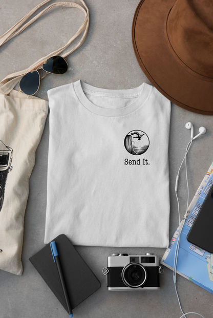 "Send It" - Cliff Jumping T-shirt for Cliff Jumpers and Adventure Lovers