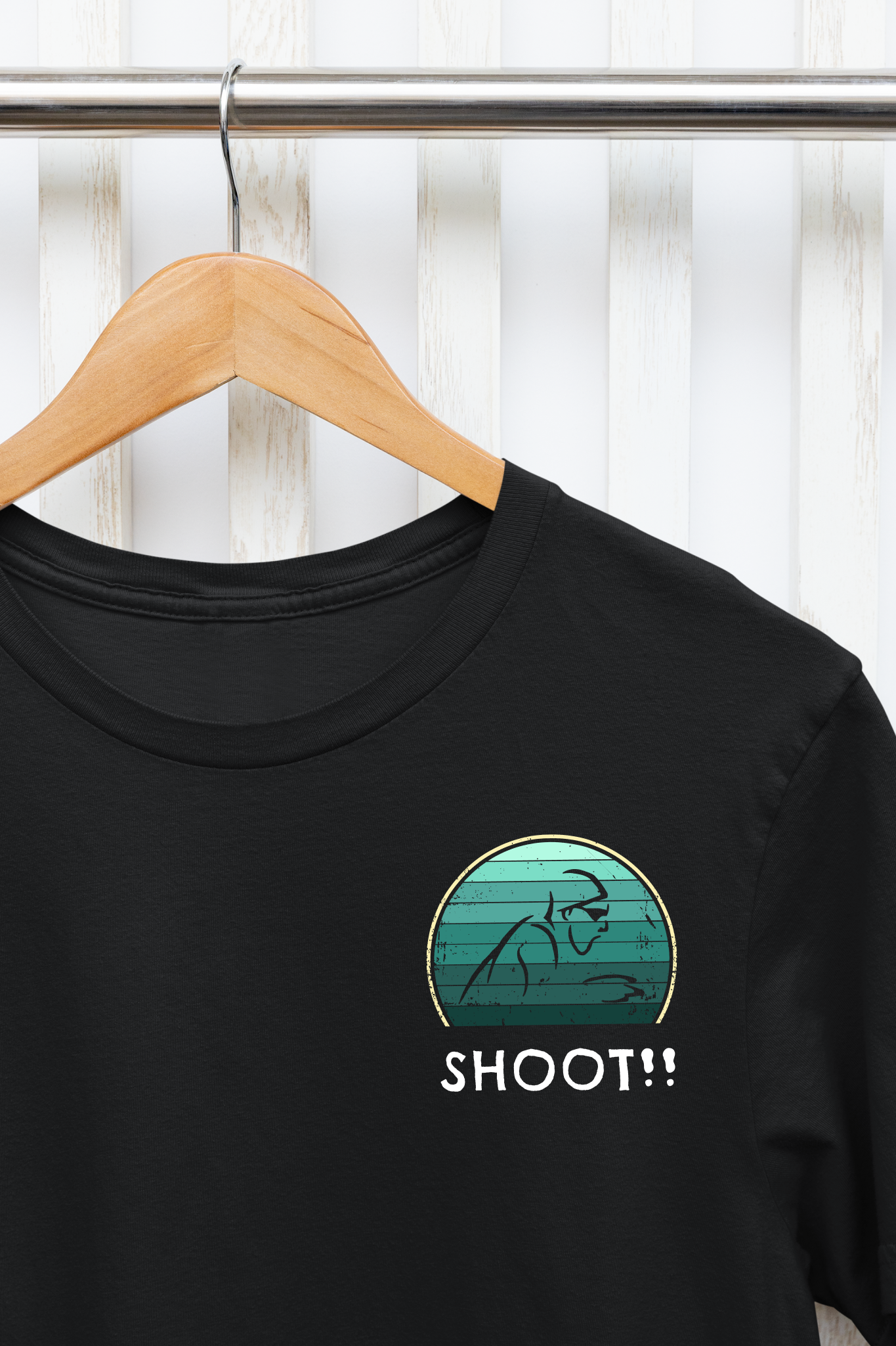 "SHOOT!" - Breaststroke Swim Shirt | Retro Vintage Style Swimming T-Shirt