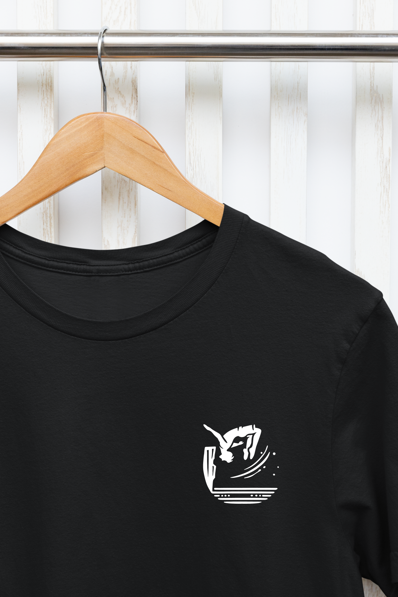 Cliff Jumping T-shirt for Cliff Jumpers - Minimalist Pocket Tee Design